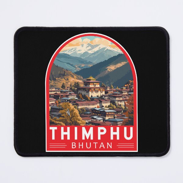 Item preview, Thimphu Bhutan Travel Art Emblem designed and sold by KrisSidDesigns.