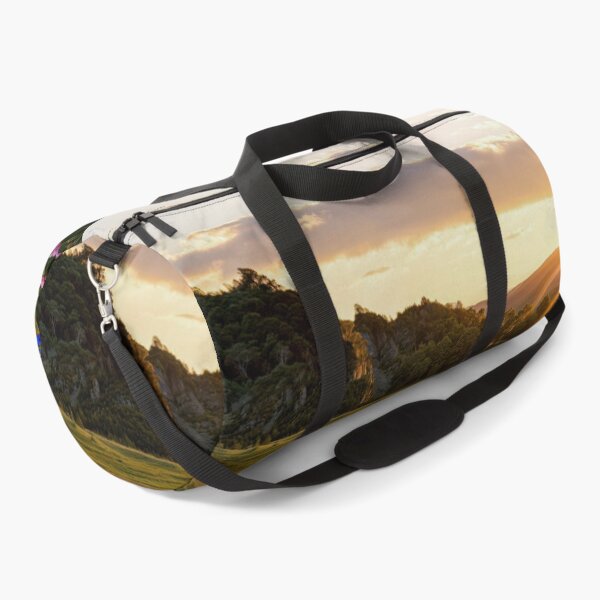 Item preview, Sunset Over Mountain with Wildflowers and Reflective Stream designed and sold by regnumsaturni.