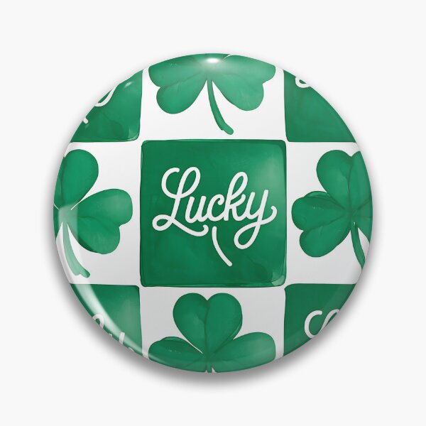 Item preview, lucky Four Leaf Clover Grid Design designed and sold by Sol-threads.
