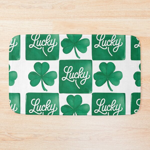 Item preview, lucky Four Leaf Clover Grid Design designed and sold by Sol-threads.