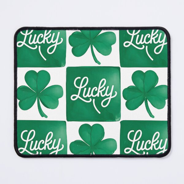 Item preview, lucky Four Leaf Clover Grid Design designed and sold by Sol-threads.