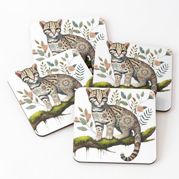 Item preview, Patterns of Nature - Jungle Animals, Ocelot designed and sold by BreezyDawnDesigns.