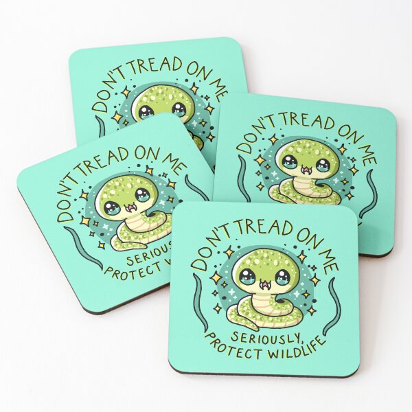 Item preview, Don’t Tread On Me – Seriously, Protect Wildlife – Kawaii Snake  designed and sold by TweeSpark.