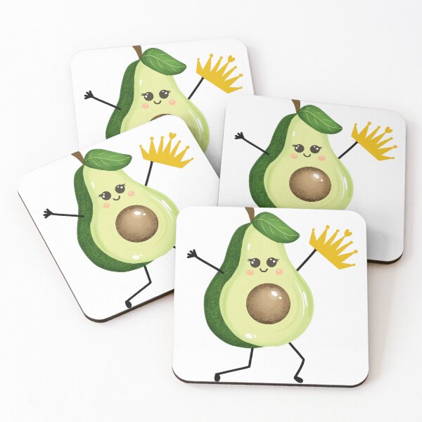 Item preview, You're the Avo Queen – Adorable Avocado Art designed and sold by CozyArtCo.