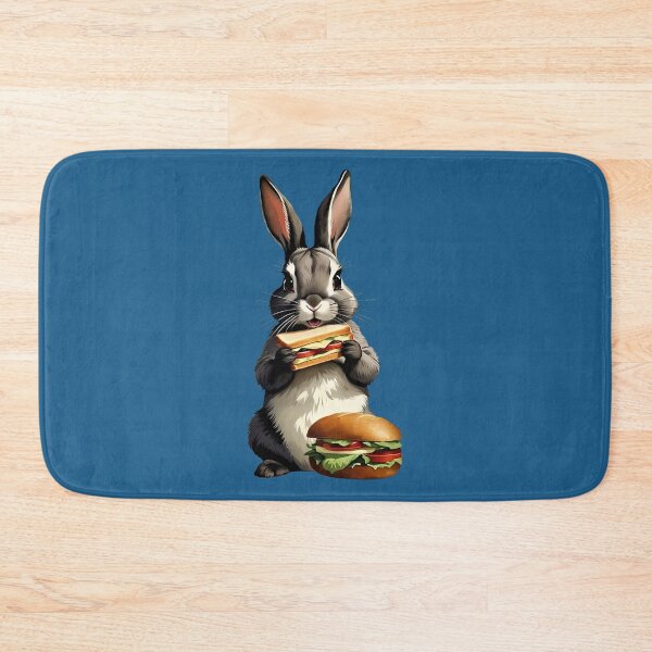 Item preview, Easter Bunny on a Break Eating Sandwich | Gift for Easter designed and sold by UnhingedBird.