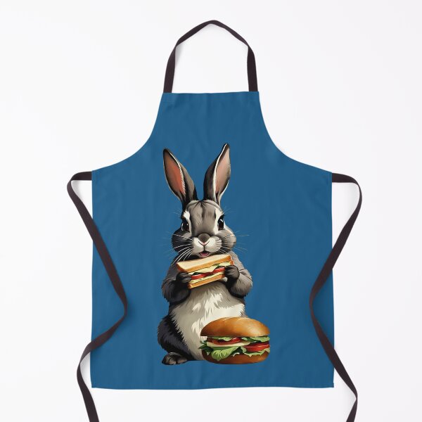 Item preview, Easter Bunny on a Break Eating Sandwich | Gift for Easter designed and sold by UnhingedBird.