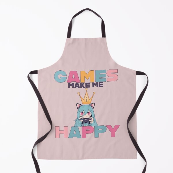 Item preview, Games Make Me Happy! kawaii girl design designed and sold by La Loca.