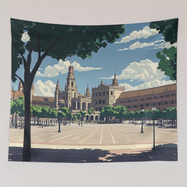 Item preview, Plaza de España | Anime style designed and sold by ComicsFactory.