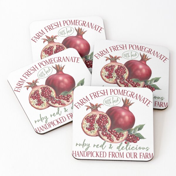 Item preview, Vintage Farmers Market - fresh pomegranate  designed and sold by Artystics Design.
