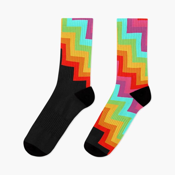 Item preview, vibrant-zigzag-chevron-pattern-in-bright-color-bands designed and sold by mariaflaviane.