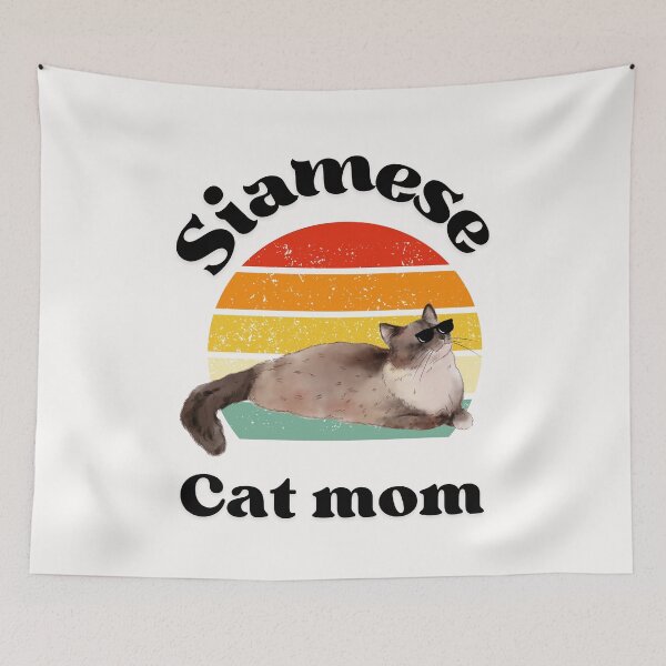 Item preview, Siamese cat mom designed and sold by Fateh-Kro ⭐⭐⭐⭐⭐.