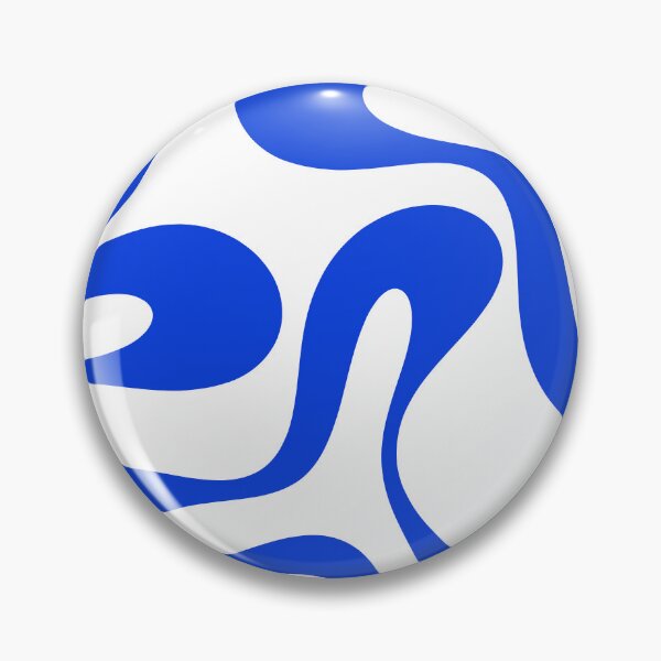 Item preview, Contemporary Modern Abstract Pattern in Royal Blue and White designed and sold by kierkegaard.