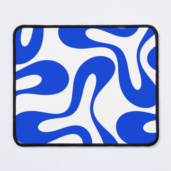 Item preview, Contemporary Modern Abstract Pattern in Royal Blue and White designed and sold by kierkegaard.