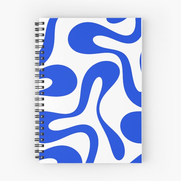 Item preview, Contemporary Modern Abstract Pattern in Royal Blue and White designed and sold by kierkegaard.