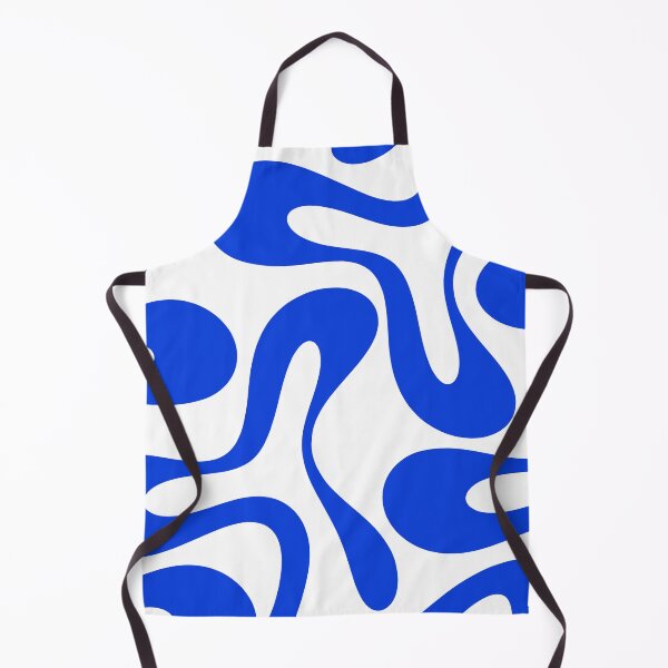 Item preview, Contemporary Modern Abstract Pattern in Royal Blue and White designed and sold by kierkegaard.