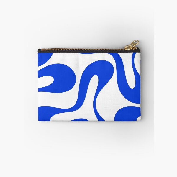 Item preview, Contemporary Modern Abstract Pattern in Royal Blue and White designed and sold by kierkegaard.
