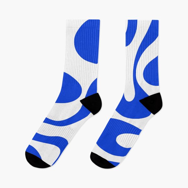 Item preview, Contemporary Modern Abstract Pattern in Royal Blue and White designed and sold by kierkegaard.