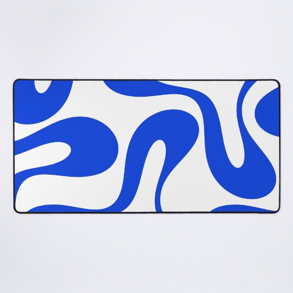 Item preview, Contemporary Modern Abstract Pattern in Royal Blue and White designed and sold by kierkegaard.