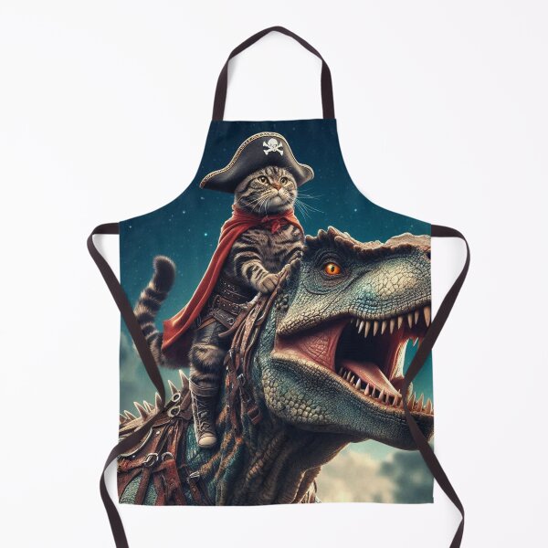 Item preview, cute pirate cat and dinosaur designed and sold by Dogandesighn.