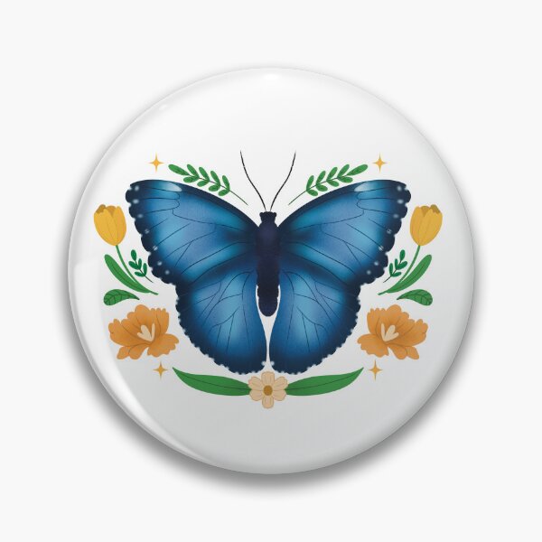 Item preview, Blue Morpho Butterfly Sticker designed and sold by Isabelrpilustraciones.