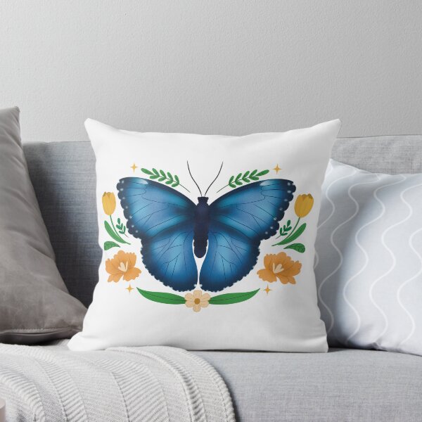 Item preview, Blue Morpho Butterfly Sticker designed and sold by Isabelrpilustraciones.