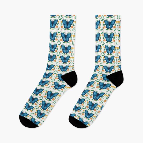 Item preview, Blue Morpho Butterfly Sticker designed and sold by isasinbelastuff.