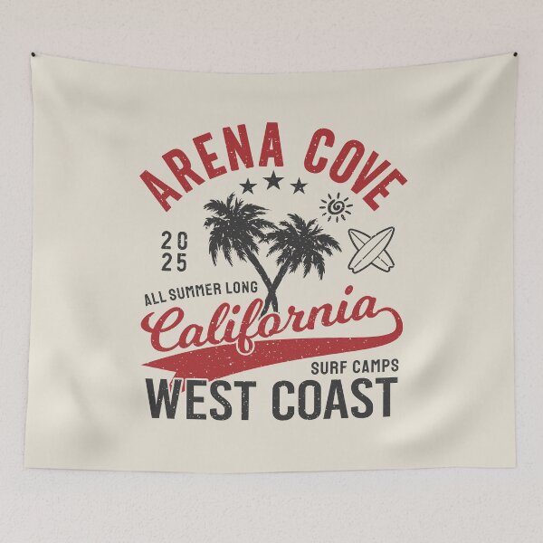Item preview, Arena Cove Surf Camp Surfing Pacific West Coast California designed and sold by eclecTEEq.