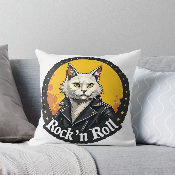 Item preview, Sticker Rock'n Roll Cat designed and sold by barbastyle.