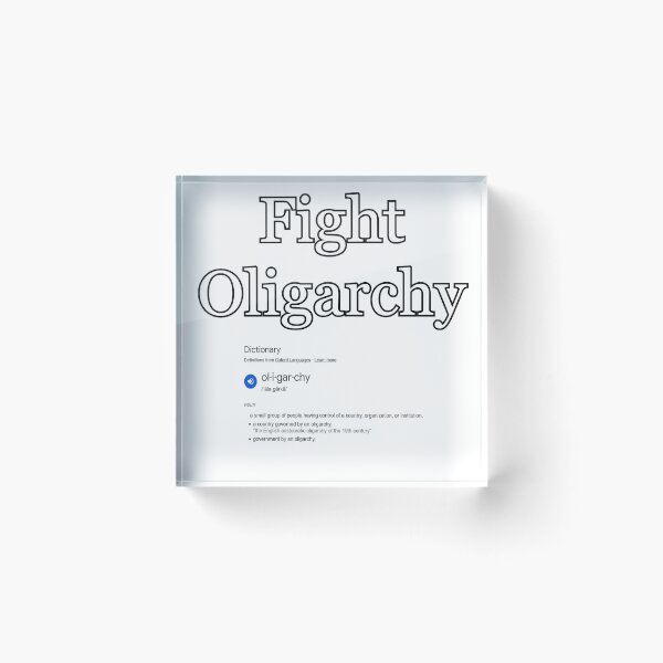 Item preview, Fight Oligarchy designed and sold by Mercury's Space.