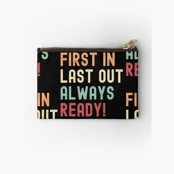 Item preview, Firefighter First In Last Out Always Ready Retro Colors designed and sold by TymekStore.