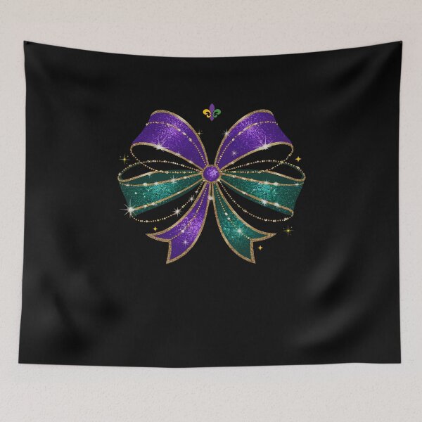 Item preview, Funny Mardi Gras Coquette Bow 2025 designed and sold by ArtByKatti.
