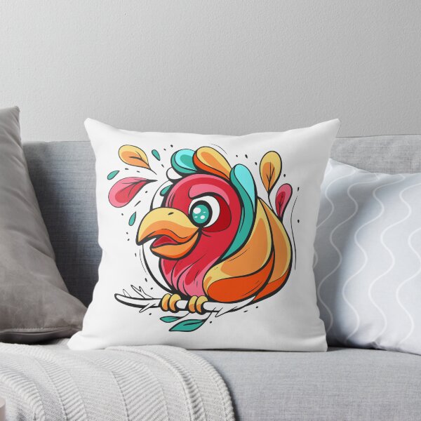 Item preview, Funny parrot in cartoon style designed and sold by xiukab.