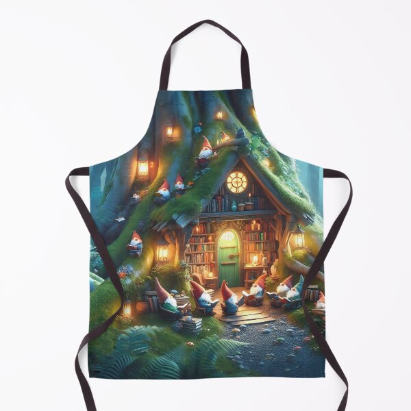 Item preview, Gnome Bookworms Reading Library Books in a Magic Forest Trees Folklore Fables DND D&D,Bookish Nerd,Romantasy designed and sold by TheTimeTaxi.