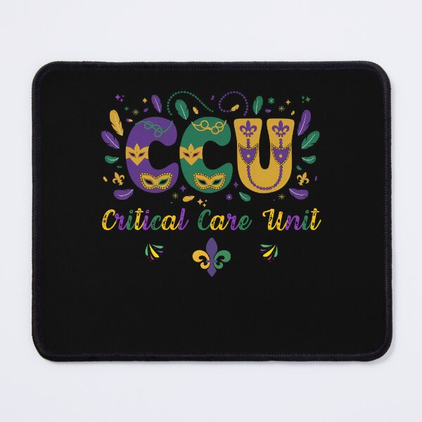 Item preview, Funny CCU Nurse Mardi Gras Gift Four Critical Care Unit Nurses 2025 designed and sold by ArtByKatti.