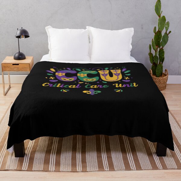 Item preview, Funny CCU Nurse Mardi Gras Gift Four Critical Care Unit Nurses 2025 designed and sold by ArtByKatti.