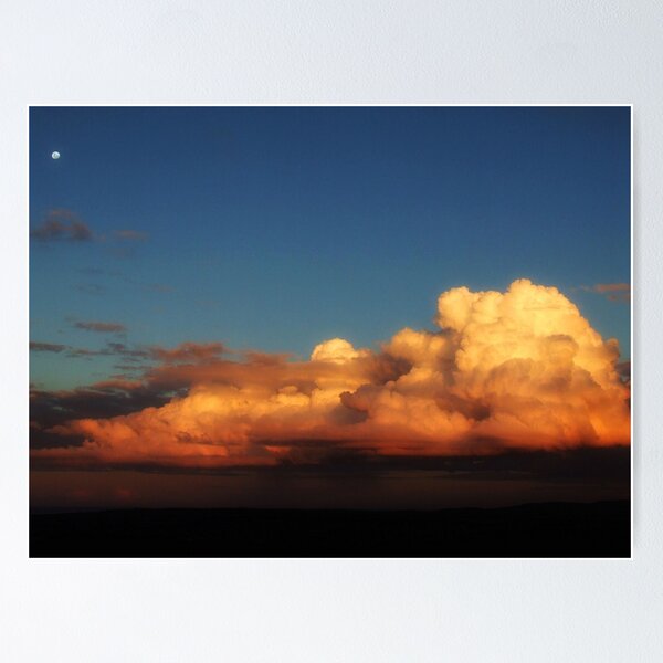 Item preview, "Late Clouds and Early Moon" designed and sold by debsphotos.