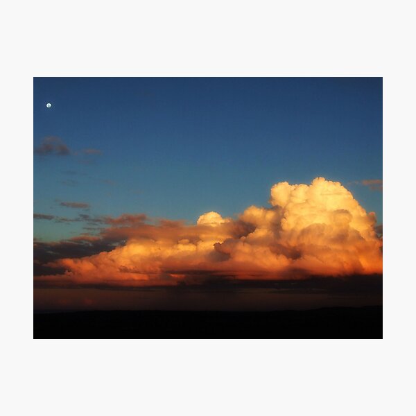 Item preview, "Late Clouds and Early Moon" designed and sold by debsphotos.