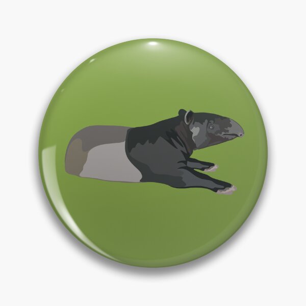 Item preview, M is for Malayan Tapir ,Malayan Tapir – Distinctive Southeast Asian Forest Mammal Illustration designed and sold by PrettylittlepastelUk.