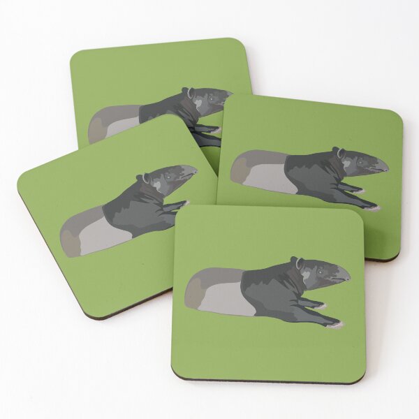 Item preview, M is for Malayan Tapir ,Malayan Tapir – Distinctive Southeast Asian Forest Mammal Illustration designed and sold by PrettylittlepastelUk.