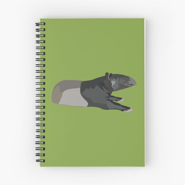 Item preview, M is for Malayan Tapir ,Malayan Tapir – Distinctive Southeast Asian Forest Mammal Illustration designed and sold by PrettylittlepastelUk.