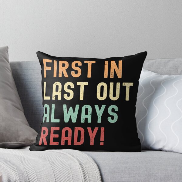Item preview, Firefighter First In Last Out Always Ready Retro Colors designed and sold by TymekStore.
