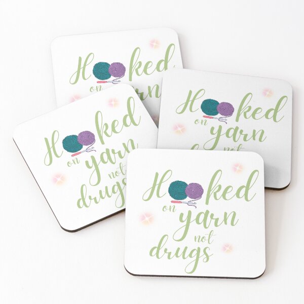 Item preview, Hooked on yarn not drugs designed and sold by DanielleRoseCO.