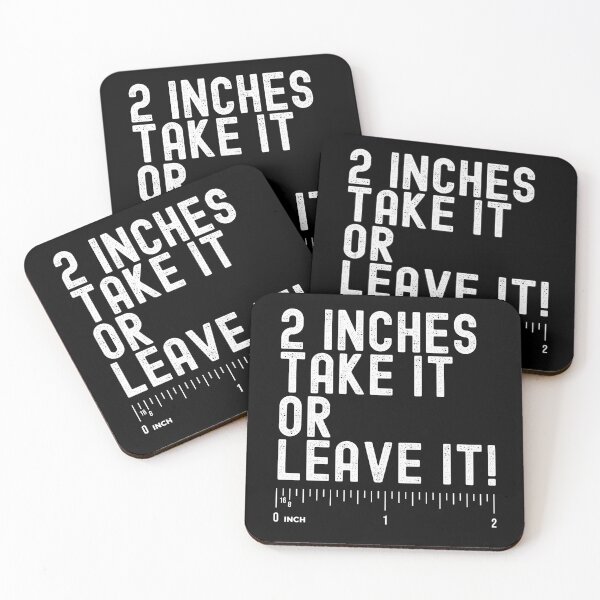 Item preview, 2 Inches Take It Or Leave It Funny White Color designed and sold by TymekStore.