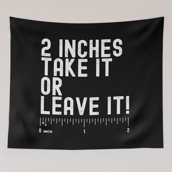 Item preview, 2 Inches Take It Or Leave It Funny White Color designed and sold by TymekStore.