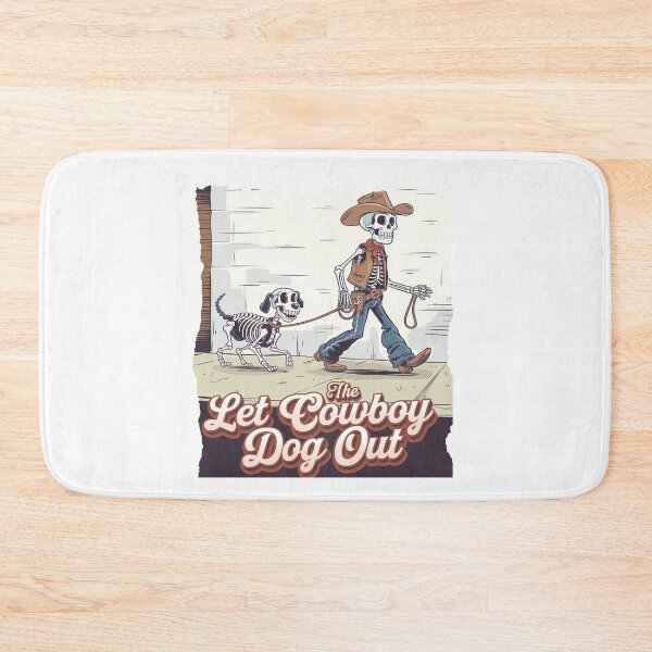 Item preview, Let the cowboy dog out - Cowboy dog - Get the cowboy dog out - Think cowboy dog - Free cowboy dog - Run for the cowboy dog - Funky cowboy dog designed and sold by JansenGS.