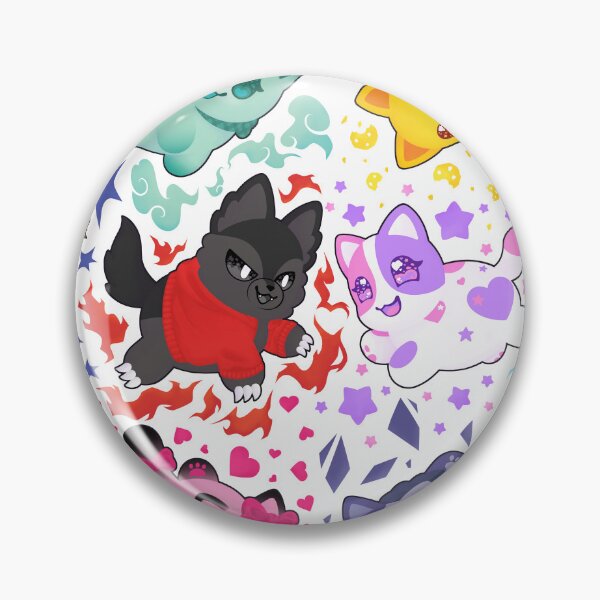 Item preview, Aphmau and Friends Love Heart Meemeow Cat Pattern designed and sold by ACenturyMage.