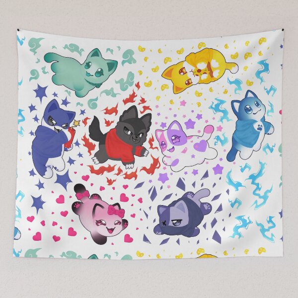 Item preview, Aphmau and Friends Love Heart Meemeow Cat Pattern designed and sold by ACenturyMage.