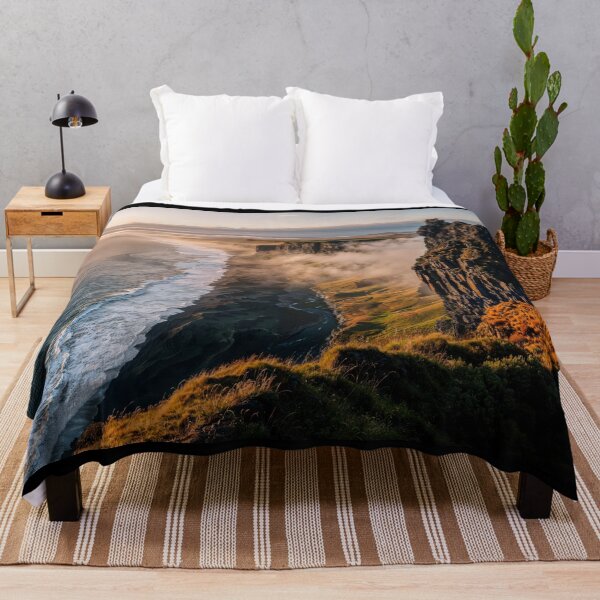 Item preview, Coastal Cliffs at Sunrise with Rolling Waves designed and sold by regnumsaturni.