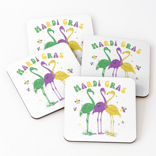 Item preview, Funny Flamingo With happy Mardi Gras, Be Ready For Mardi Gras 2025 designed and sold by ArtByKatti.
