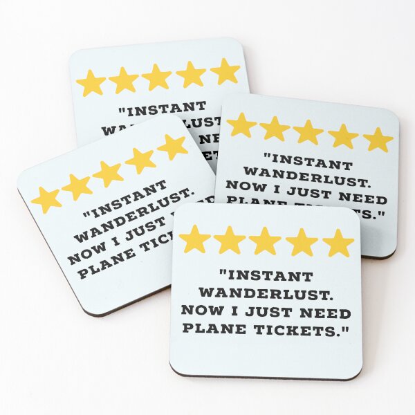 Item preview, Travel Lover Reviews Funny 5 Star Review #3 designed and sold by Jollys-ArtShop.